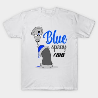 Cans blue spray T-Shirt